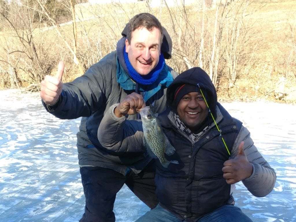 ice fishing | fish pond